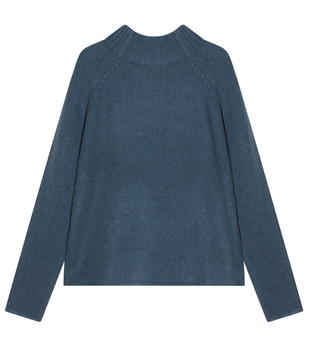 Esisto Kaschmir Pullover Stehkragen Langarm