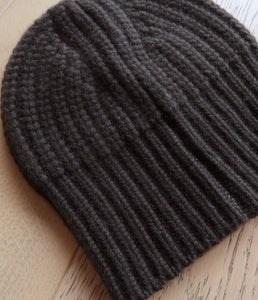 Esisto cashmere rib knit hat