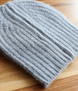 Esisto cashmere rib knit hat