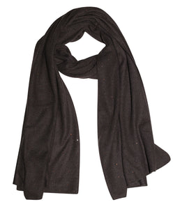 Esisto cashmere scarf with gemstones
