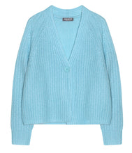 Load the image into the gallery viewer, Esisto cashmere-silk cardigan V-neck
