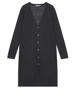 Esisto Leinen-Viskose-Mix Sommer Strick Cardigan Lang