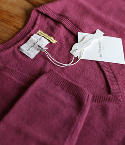 Les tricots de Léa Kaschmir Pullover Monjako V-Ausschnitt