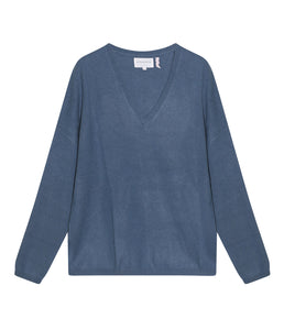 Les tricots de Léa Kaschmir Pullover Monjako V-Ausschnitt