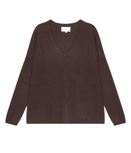 Les tricots de Léa Kaschmir Pullover Monjako V-Ausschnitt