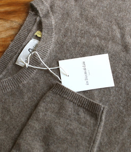 Les tricots de Léa Wolle-Kaschmir Pullover Marcel Rundhals-Ausschnitt