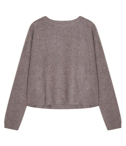 Les tricots de Léa Wolle-Kaschmir Pullover Marcel Rundhals-Ausschnitt