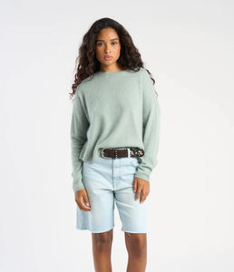 Les tricots de Léa Wolle-Kaschmir Pullover Marcel Rundhals-Ausschnitt