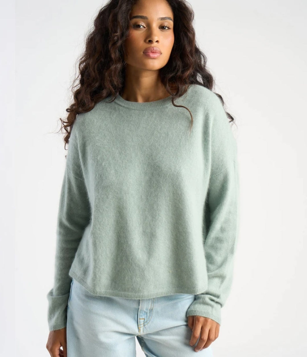 Les tricots de Léa Wolle-Kaschmir Pullover Marcel Rundhals-Ausschnitt