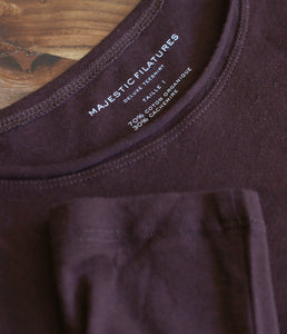 Majestic Filatures Baumwolle-Kaschmir Shirt Rundhalsausschnitt Langarm