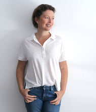 Laden Sie das Bild in den Galerie-Viewer, Majestic Filatures Leinen-Mix Polo
