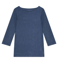 Laden Sie das Bild in den Galerie-Viewer, Majestic Filatures Leinen-Mix Shirt U-Boot Ausschnitt
