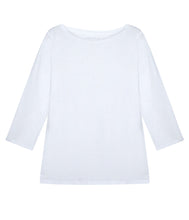 Laden Sie das Bild in den Galerie-Viewer, Majestic Filatures Leinen-Mix Shirt U-Boot Ausschnitt
