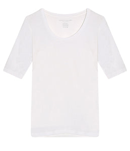 Majestic Filatures Viscose Mix Shirt Round Neck Long Sleeve