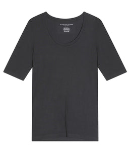 Majestic Filatures Viscose Mix Shirt Round Neck Long Sleeve