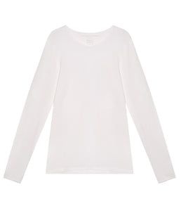 Majestic Filatures Viscose Mix Shirt Round Neck Long Sleeve
