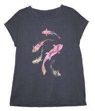 Load the image into the gallery viewer, Railin cotton-modal shirt round neck short sleeve
