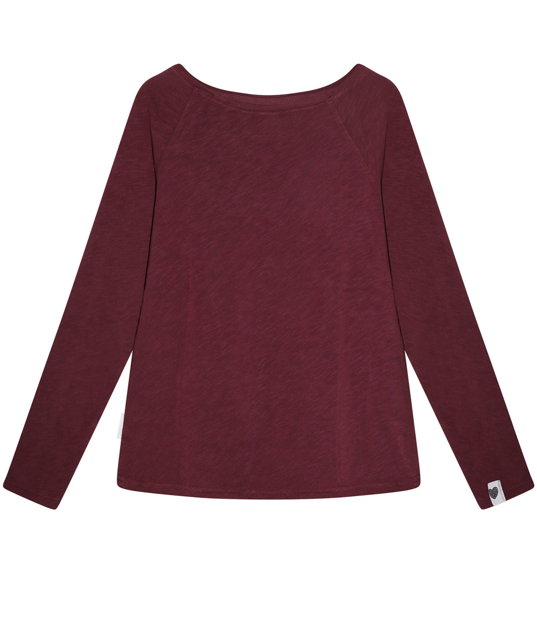 The Shirt Project Baumwoll Shirt Rundhalsausschnitt Langarm