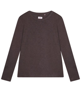 The Shirt Project Baumwoll Shirt Rundhalsausschnitt Langarm
