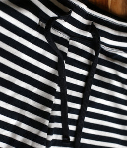 The Shirt Project organic cotton stripe sweat short