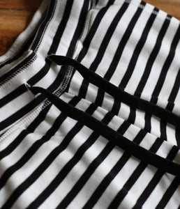 The Shirt Project organic cotton stripe sweat short