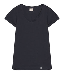 The Shirt Project Organic cotton shirt V-neck short sleeve