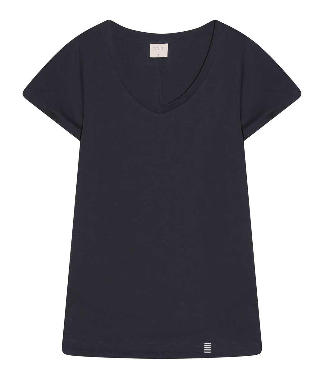 The Shirt Project Organic cotton shirt V-neck short sleeve