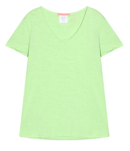 The Shirt Project Organic cotton shirt V-neck short sleeve