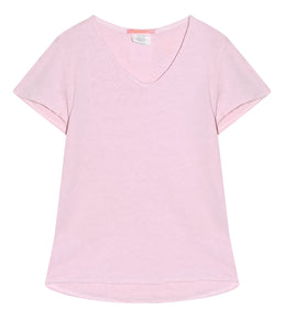 The Shirt Project Organic cotton shirt V-neck short sleeve