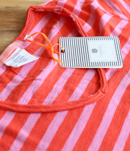 Laden Sie das Bild in den Galerie-Viewer, The Shirt Project Organic Baumwoll Shirt V-Ausschnitt Kurzarm Streifen
