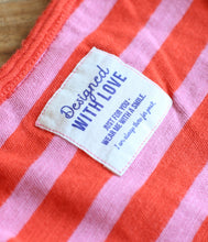 Laden Sie das Bild in den Galerie-Viewer, The Shirt Project Organic Baumwoll Shirt V-Ausschnitt Kurzarm Streifen
