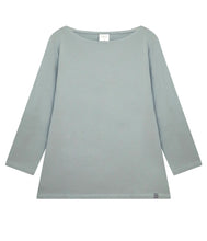 Load the image into the gallery viewer, The Shirt Project Organic cotton-modal-mix shirt boat neck 3/4 sleeve
