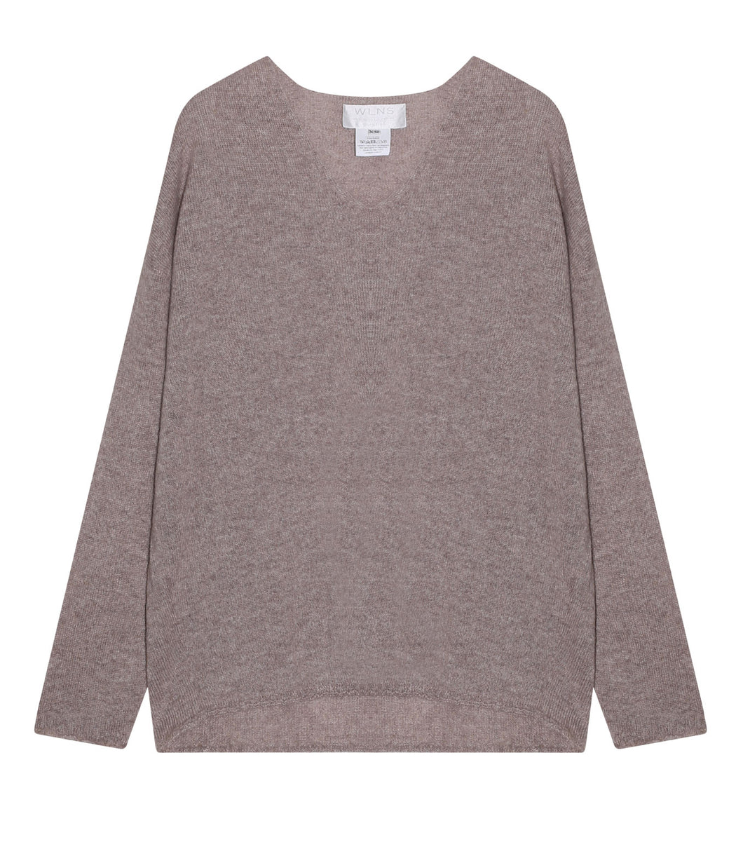 WLNS Kaschmir Pullover V-Ausschnitt
