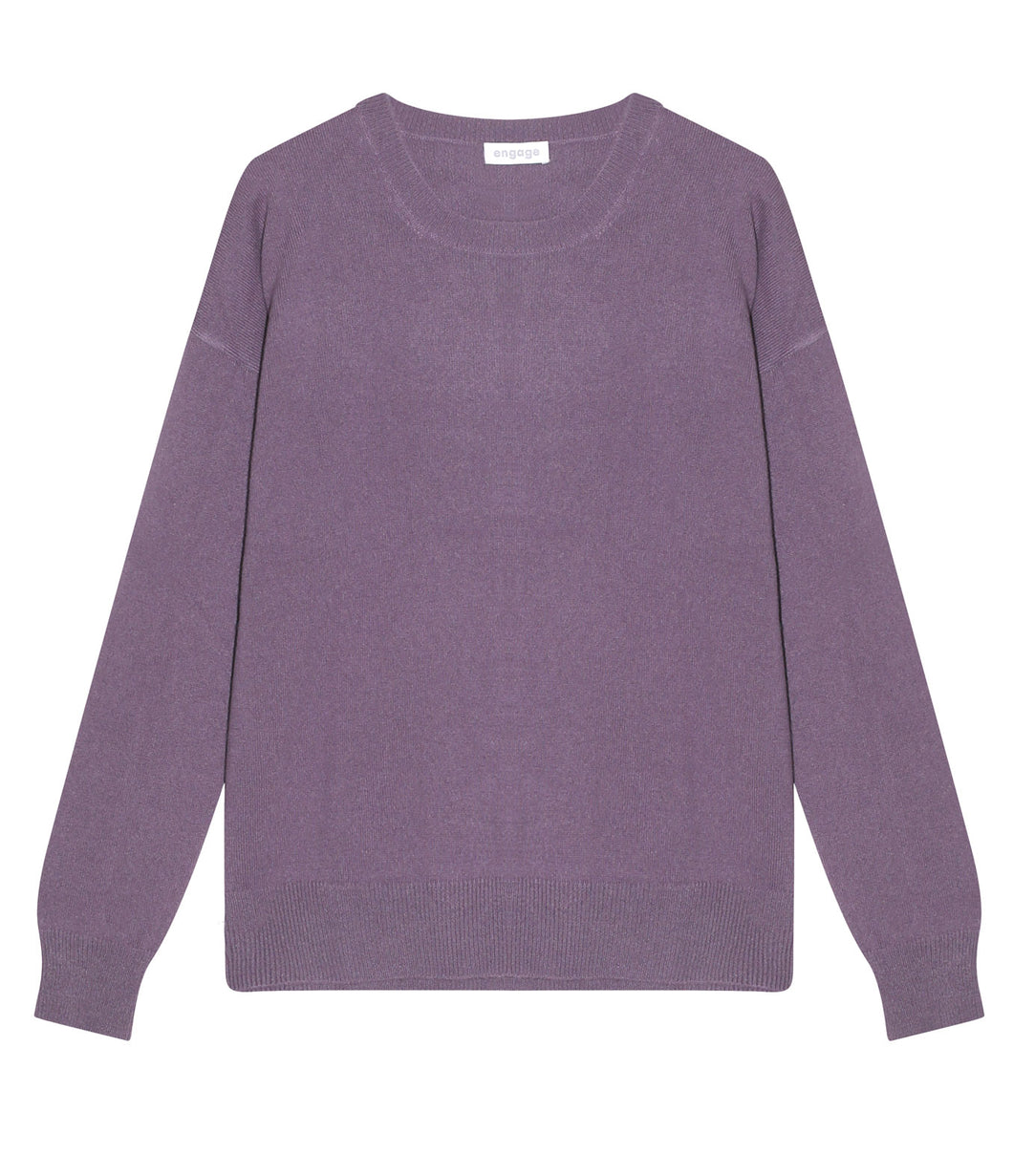 engage cashmere jumper round neckline