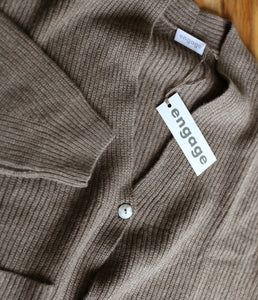engage recycled Kaschmir Strickjacke Strukturstrick