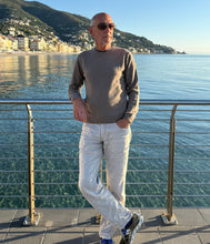 Load the image into the gallery viewer, engage Mens Cashmere Recycled Crew Neck Sweater
