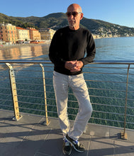 Load the image into the gallery viewer, engage Mens Cashmere Recycled Crew Neck Sweater

