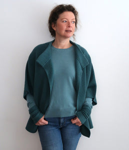 Eng Cashmere Open Poncho Jacket