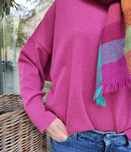 Re_Branded recycelt Kaschmir-Mix Pullover Rundhalsausschnitt