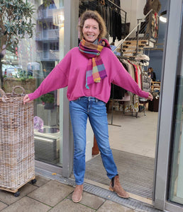 Re_Branded recycelt Kaschmir-Mix Pullover Rundhalsausschnitt