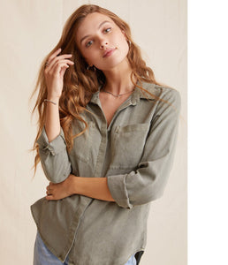 Bella Dahl Bluse Two Pocket Classic