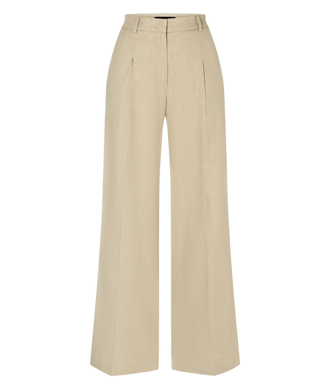 Cambio Leinen-Baumwolle-Mix Hose Mira