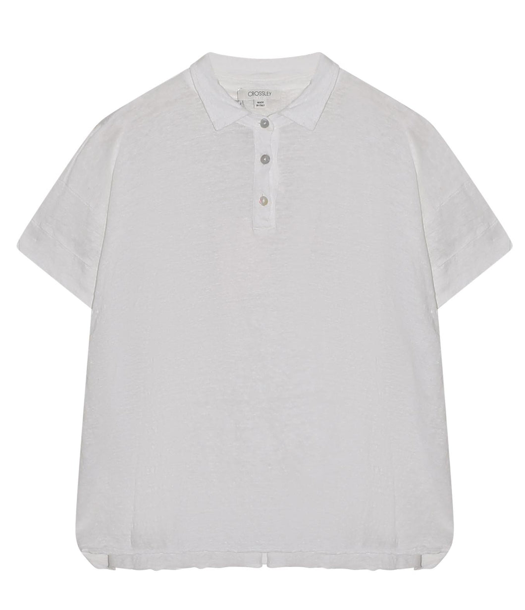 Crossley Italy Leinen Polo Setib Kurzarm