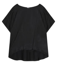 Load the image into the gallery viewer, Crossley silk-blend blouse shirt Sirlen short sleeve
