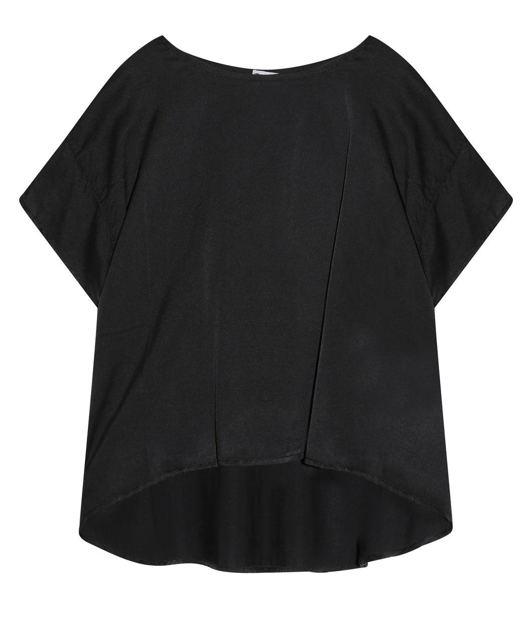 Crossley silk-blend blouse shirt Sirlen short sleeve