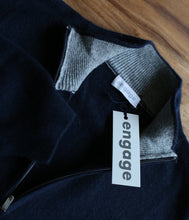 Laden Sie das Bild in den Galerie-Viewer, engage Herren Cashmere Pullover Zipper
