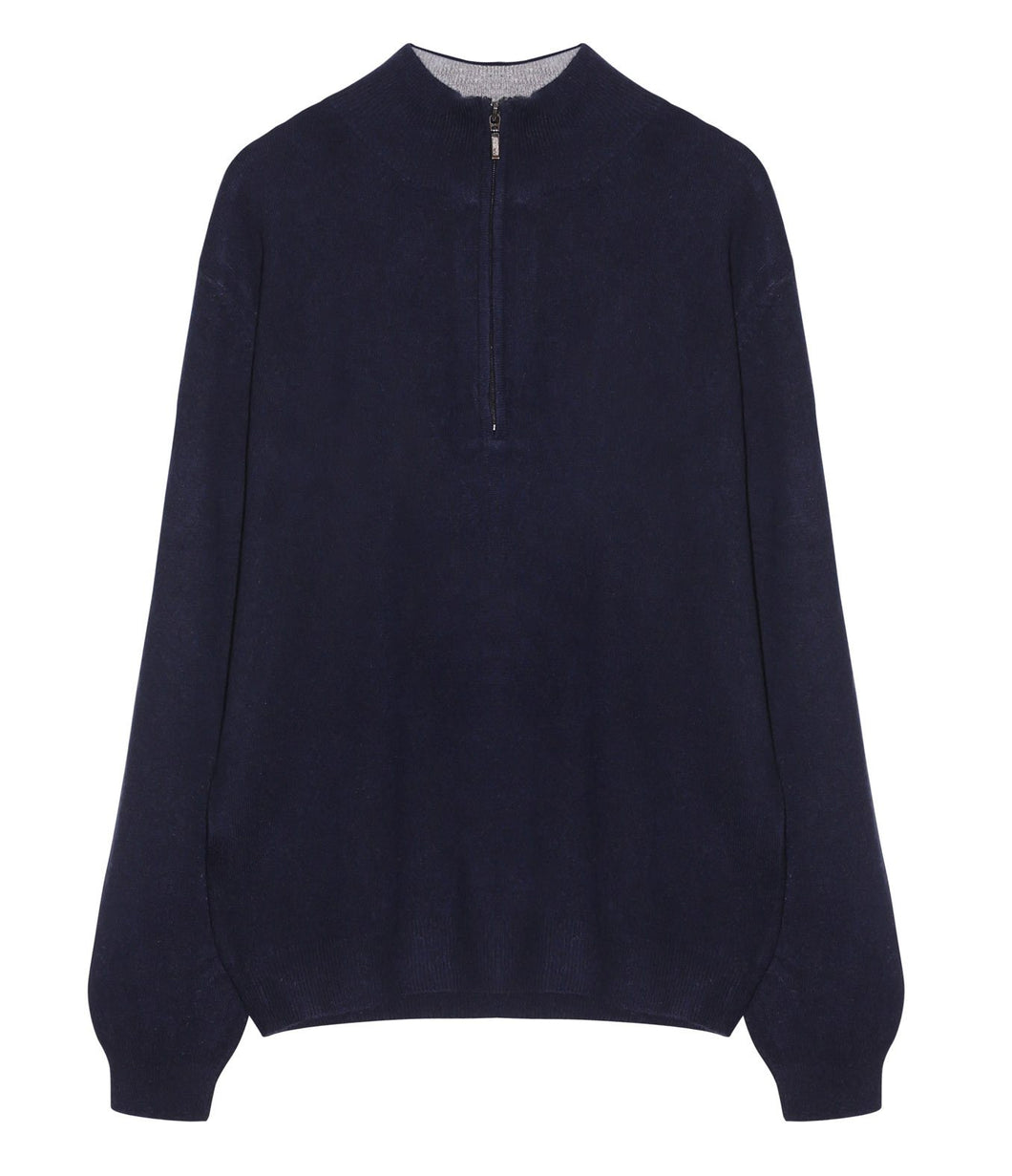 engage Herren Cashmere Pullover Zipper