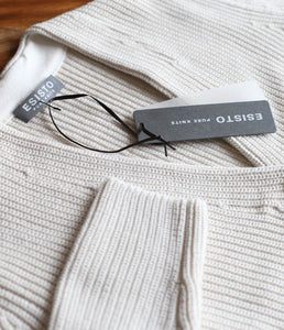 Esisto Baumwoll Strickjacke V-Ausschnitt