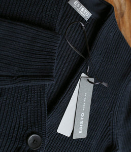 Esisto Baumwoll Strickjacke V-Ausschnitt