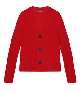 Esisto Baumwoll Strickjacke V-Ausschnitt
